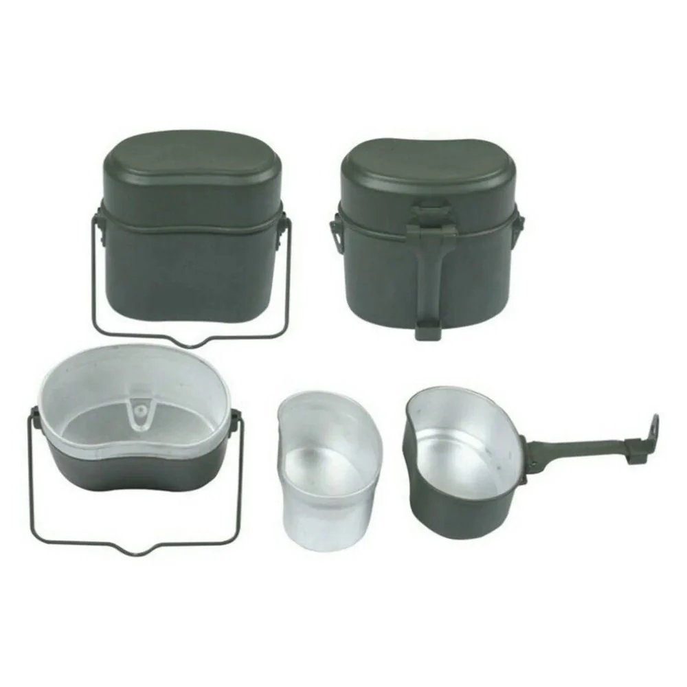 Outdoor Portable Cooking Camping Hiking Cookware Set Army Mess Kit Military Cook - Image 2