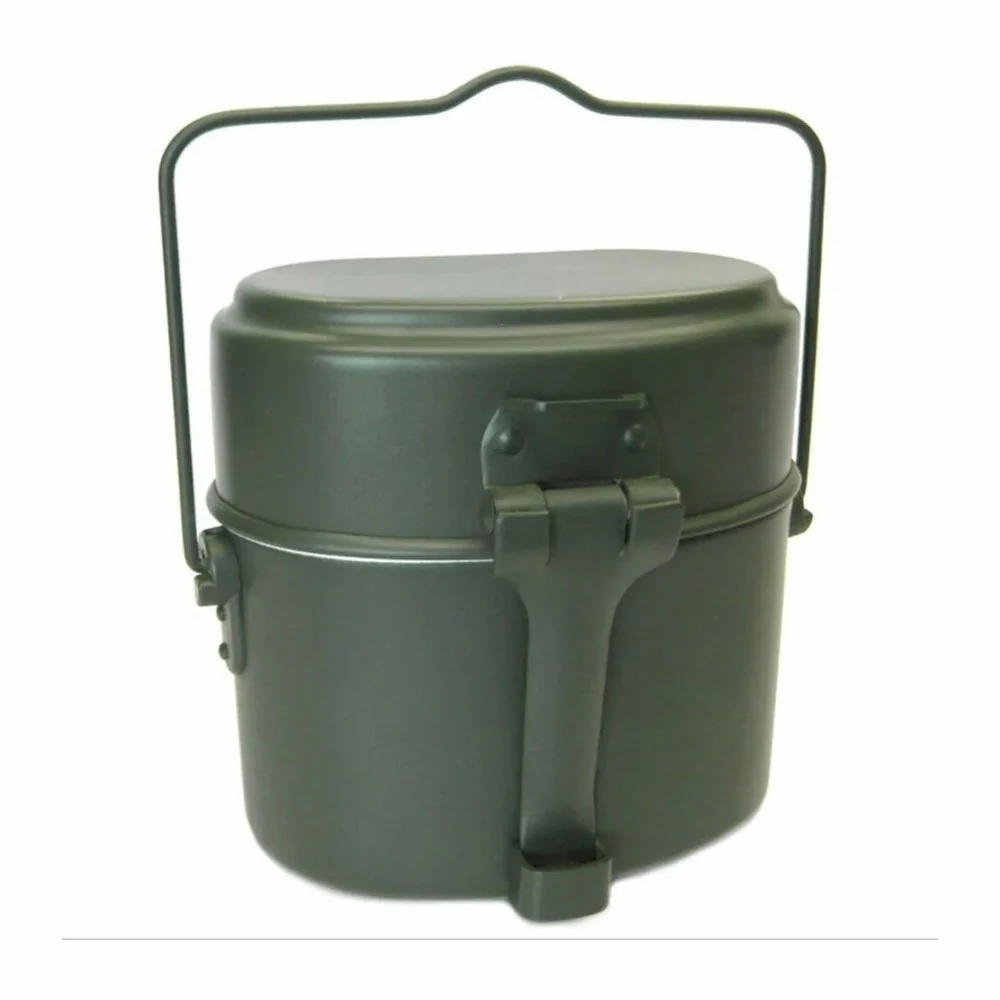 Outdoor Portable Cooking Camping Hiking Cookware Set Army Mess Kit Military Cook - Image 5