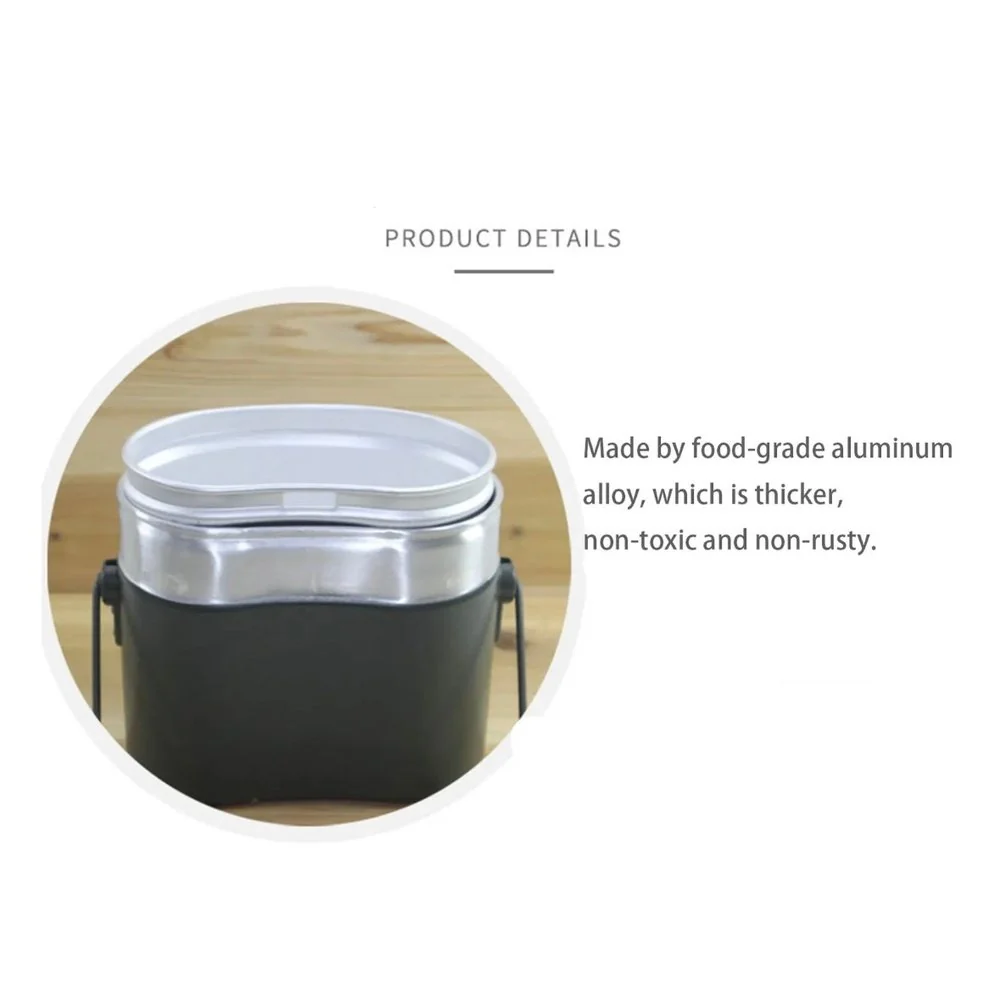 Outdoor Portable Cooking Camping Hiking Cookware Set Army Mess Kit Military Cook - Image 9