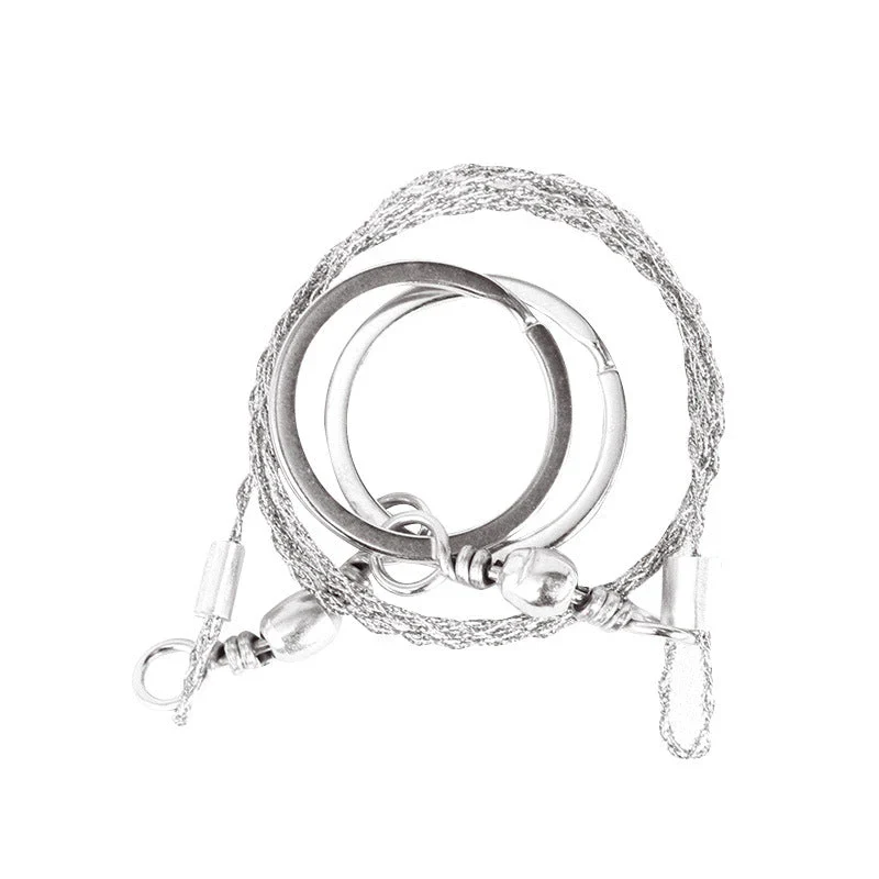 Portable Loop Survival Wire Saw - 4-Strand Steel Chain Saw for Outdoor Emergency (OPP Packaged) - Image 11