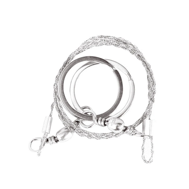 Portable Loop Survival Wire Saw - 4-Strand Steel Chain Saw for Outdoor Emergency (OPP Packaged) - Image 6