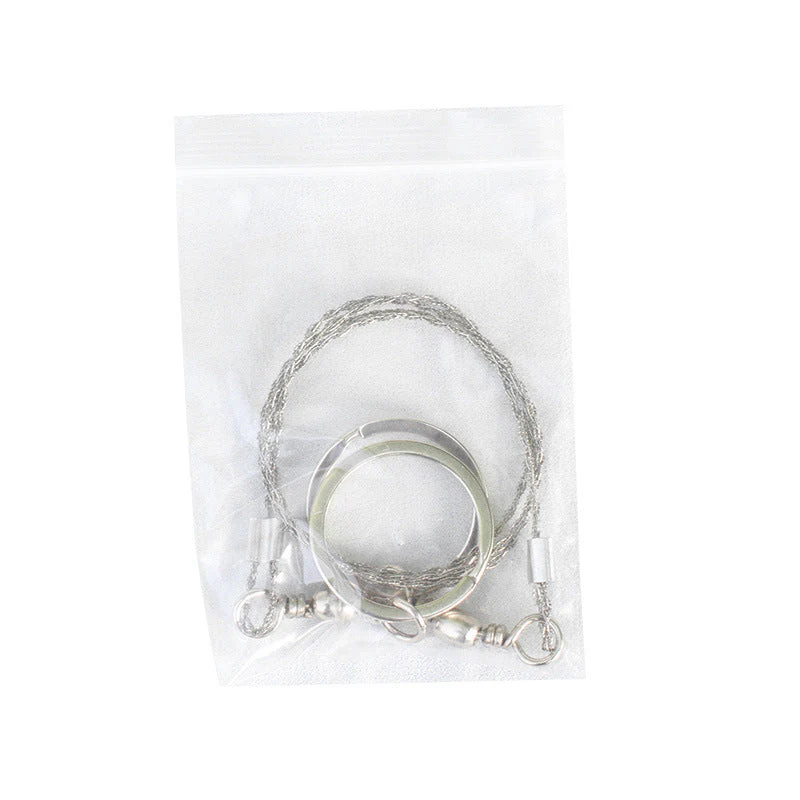 Portable Loop Survival Wire Saw - 4-Strand Steel Chain Saw for Outdoor Emergency (OPP Packaged) - Image 8