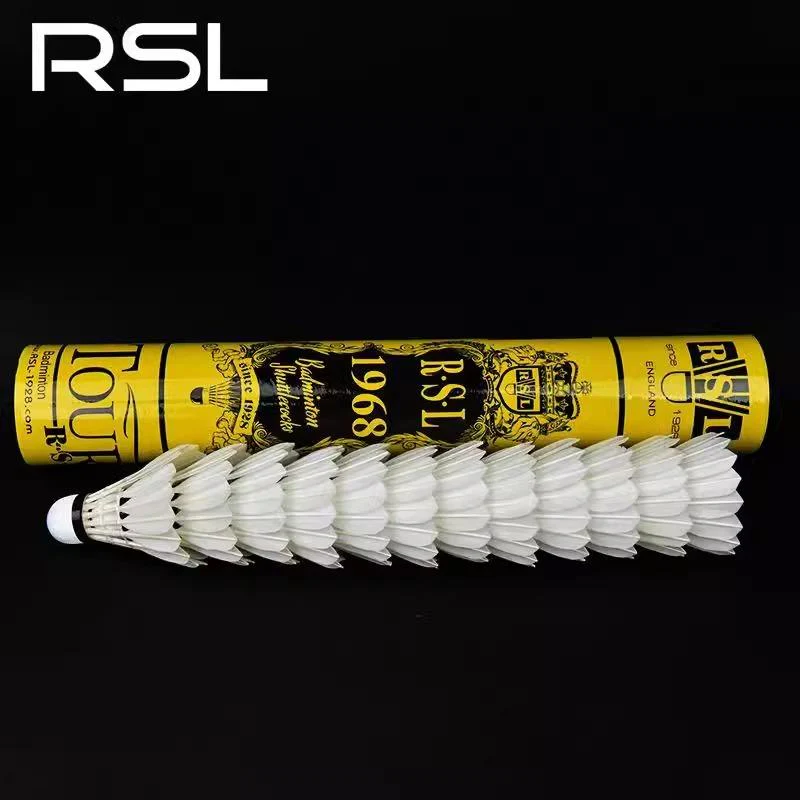 RSL 12 PCS 1968 Badminton Goose Feather Badminton Shuttlecock - Image 4