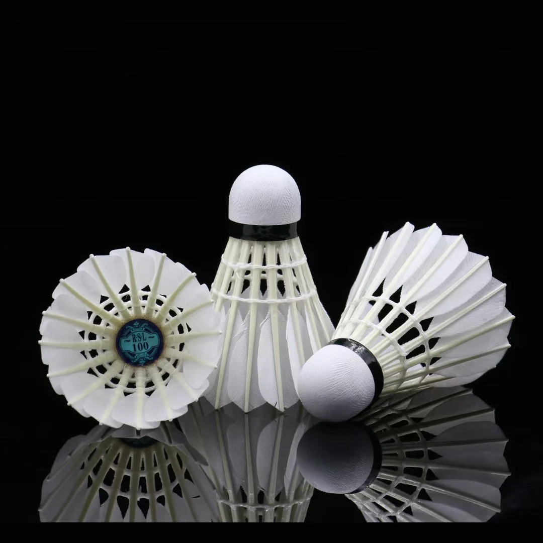 RSL 12 PCS RSL 100 Badminton Goose Feather Badminton Shuttlecock - Image 3