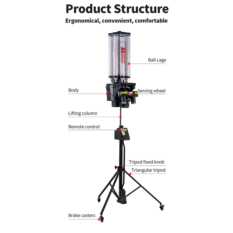 SIBOASI Badminton Pitching Machine B2202A - Image 4