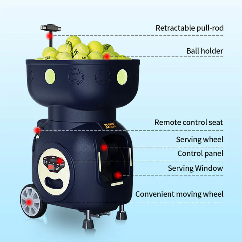 SIBOASI Automatic Tennis Ball Machine T5 - Image 5