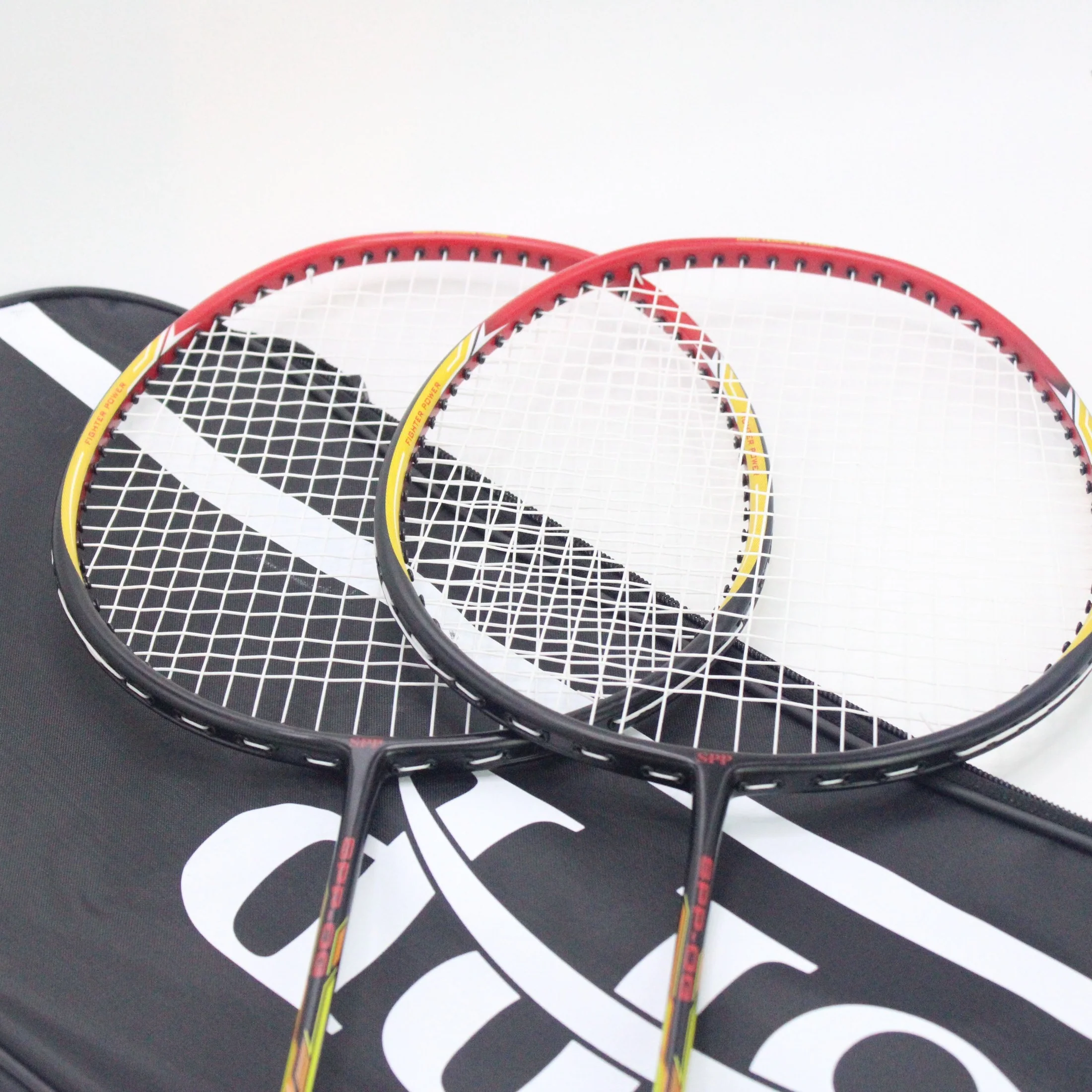 SPP 2 Player Strung Badminton Rackets Set SPP-OG Shaft Graphite with a Free Full Cover - Image 2