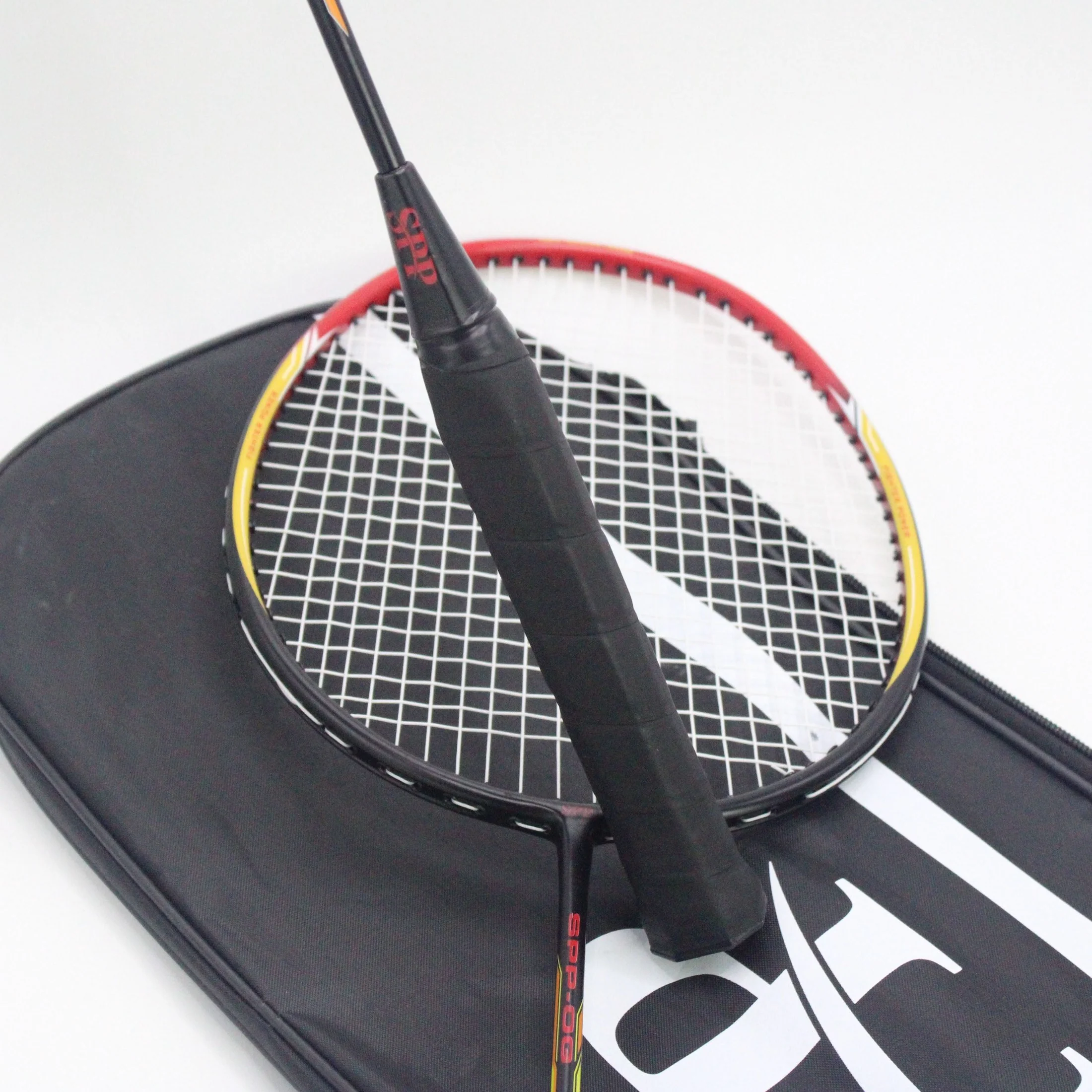 SPP 2 Player Strung Badminton Rackets Set SPP-OG Shaft Graphite with a Free Full Cover - Image 4