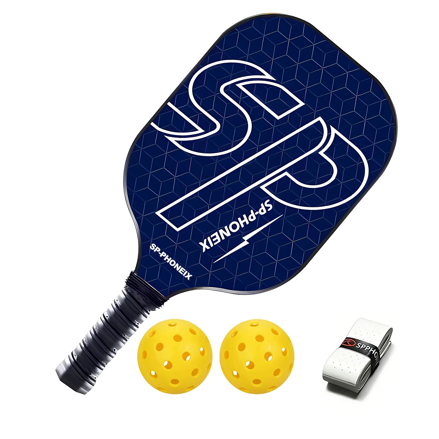 SPP Pickleball Paddles Set, 1 Paddle with 2 Pickle Balls, 1 Grip, Durable &amp; Lightweight Racket for Beginners - Image 10