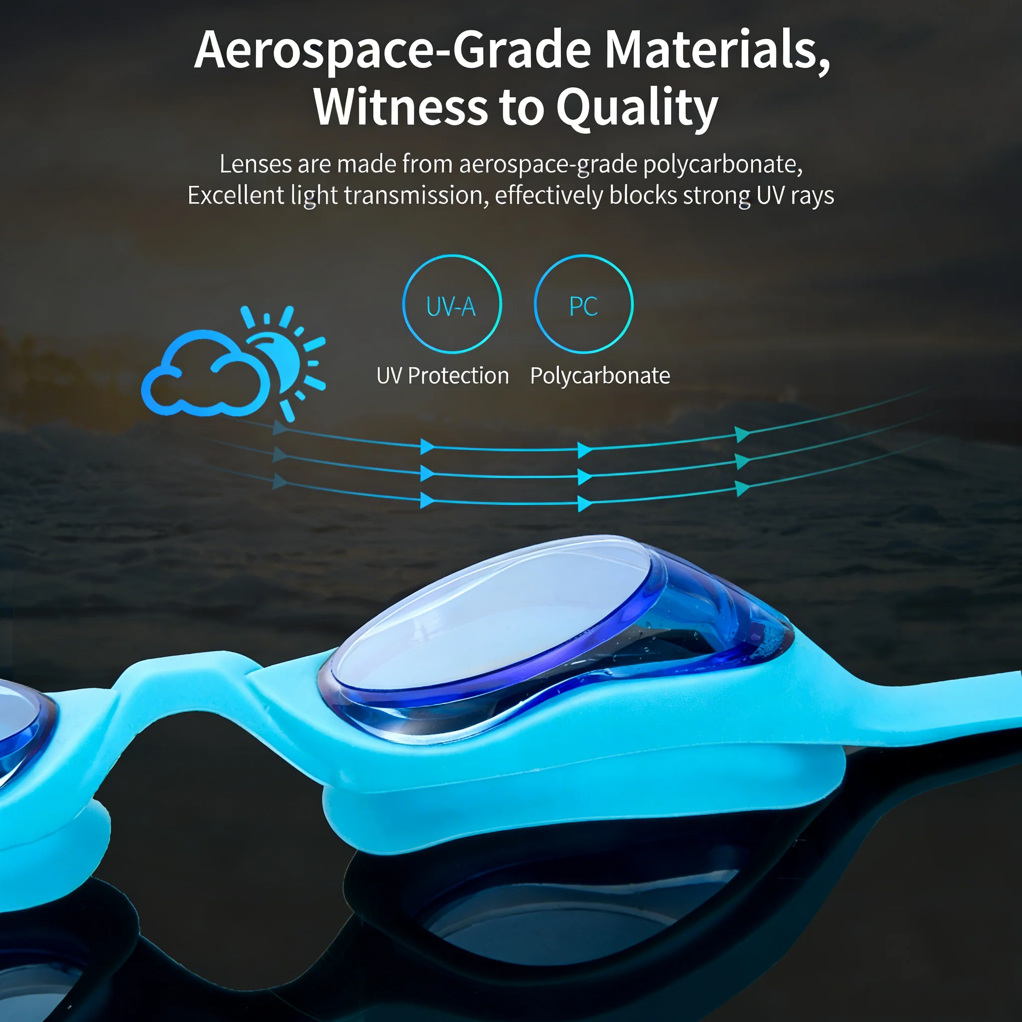 SPP Professional Anti-Fog Swim Goggles, Soft Silicone Nose Bridge, Waterproof, Clear View for Juniors G6200 - Image 8