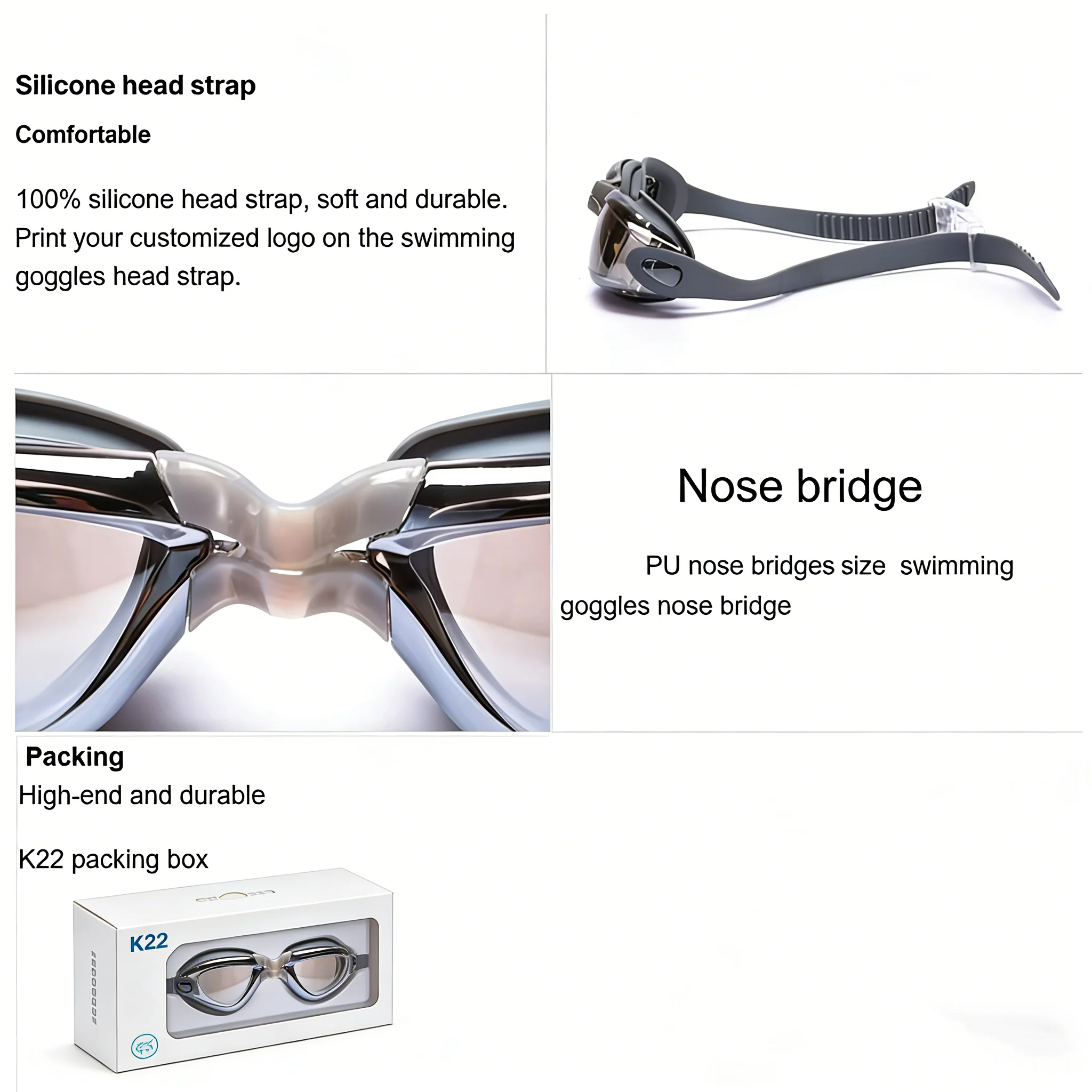 SPP Adult Swimming Goggles with Optical Lens for nearsightedness, HD Anti-Fog PC Lens Anti-UV Anti-Glare Waterproof Durable G3200P - Image 6