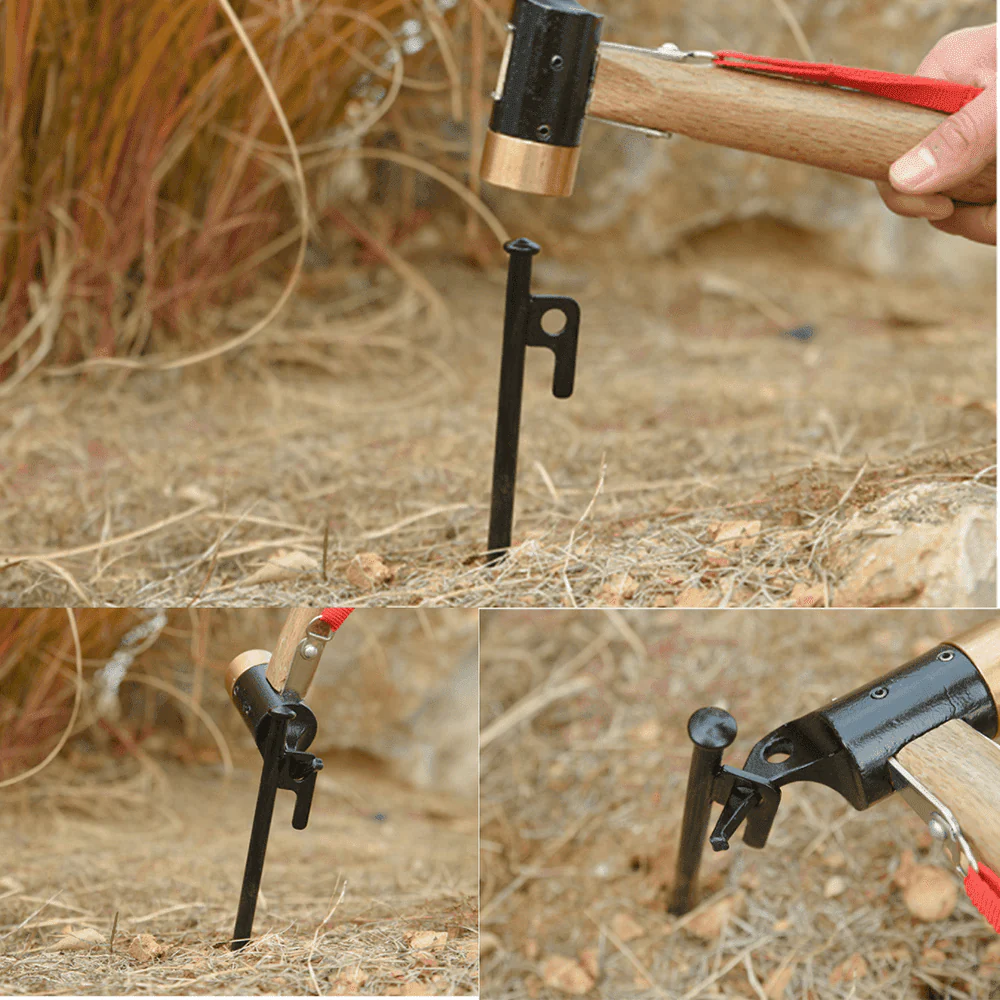 SPPHONEIX Heavy Duty Steel Metal Tent Canopy Camping Stakes Peg Ground Nail 4WD 10Pcs 20Cm 30Cm - Image 5
