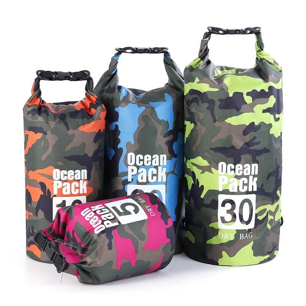 SPPHONEIX Camouflage  3L,5L,10L,20L PVC Waterproof Dry Bag Sack Floating Boating Kayaking Camping - Image 21