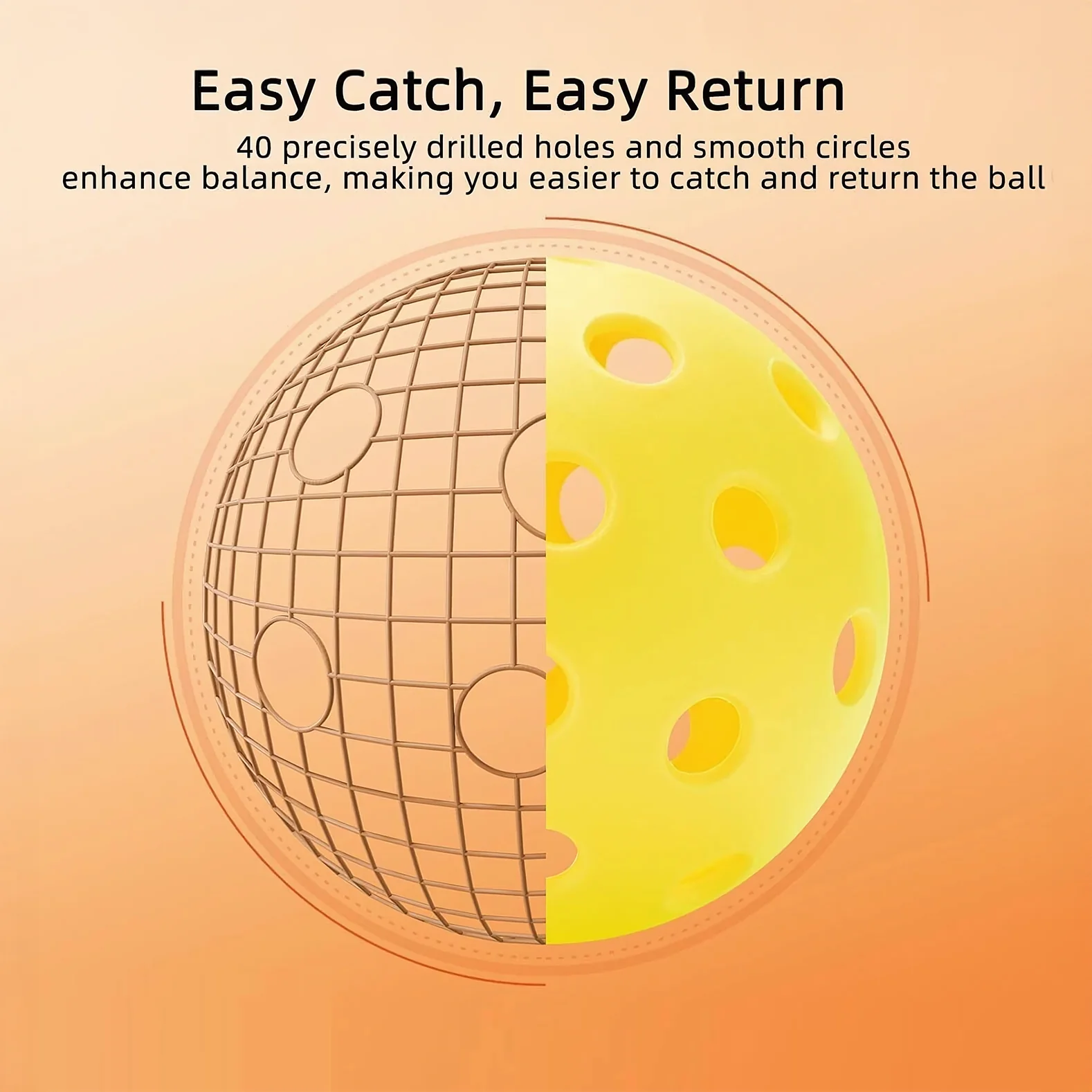 SPPHONEIX Pickleball Balls 26/40-hole Indoor or outdoor Balls(1 pcs) - Image 4