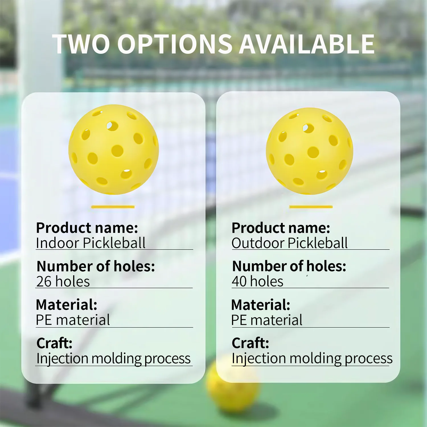 SPPHONEIX Pickleball Balls 26/40-hole Indoor or outdoor Balls(1 pcs) - Image 7