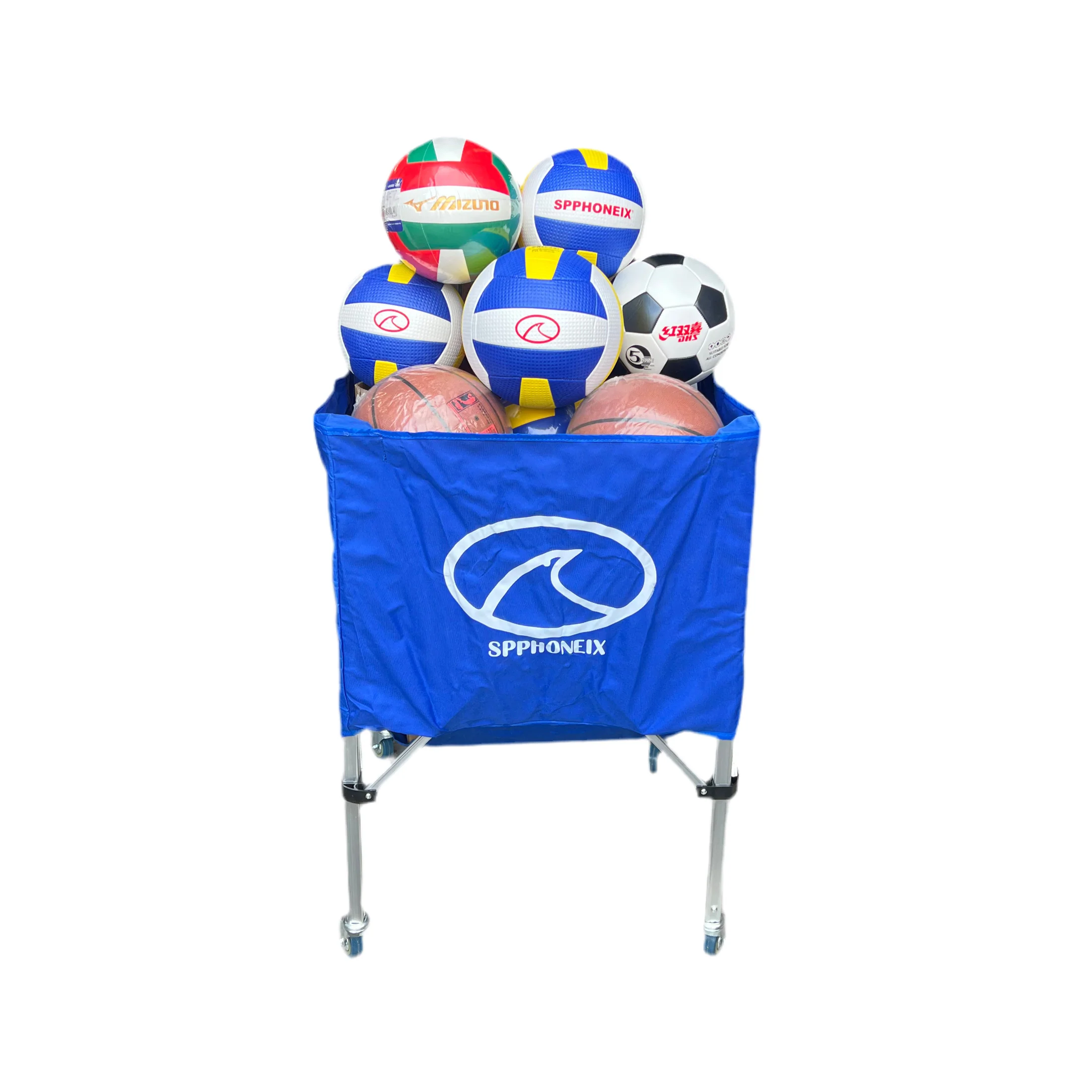 SPPHONEIX Portable Cart with Wheels Volleyball basketball football Ball Storage Indoor Outdoor - Image 12