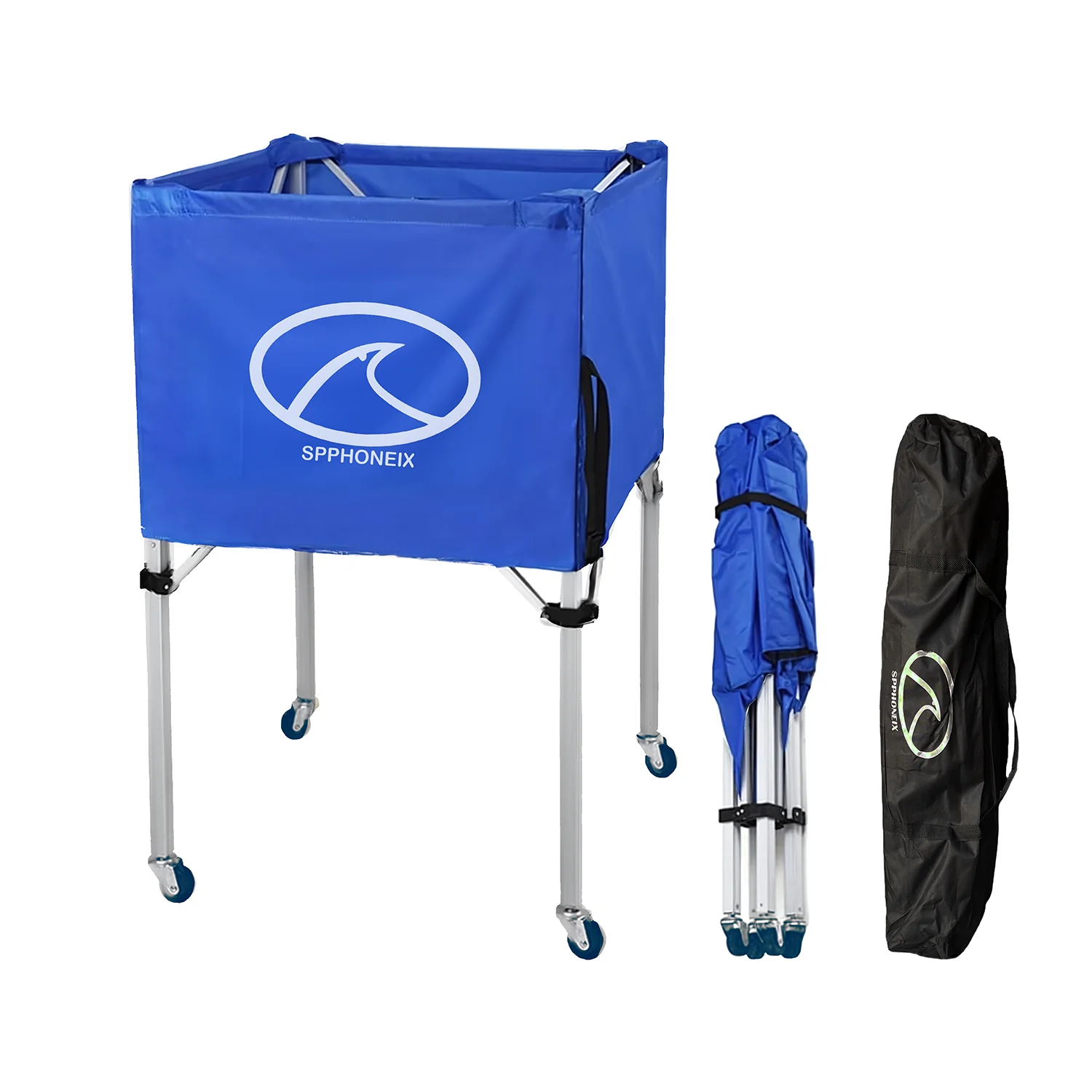SPPHONEIX Portable Cart with Wheels Volleyball basketball football Ball Storage Indoor Outdoor - Image 2