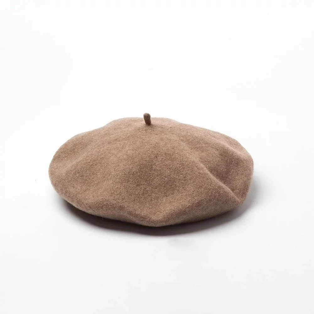 Wool French Beret Newsboy Hat Cap Winter Warm - Image 10