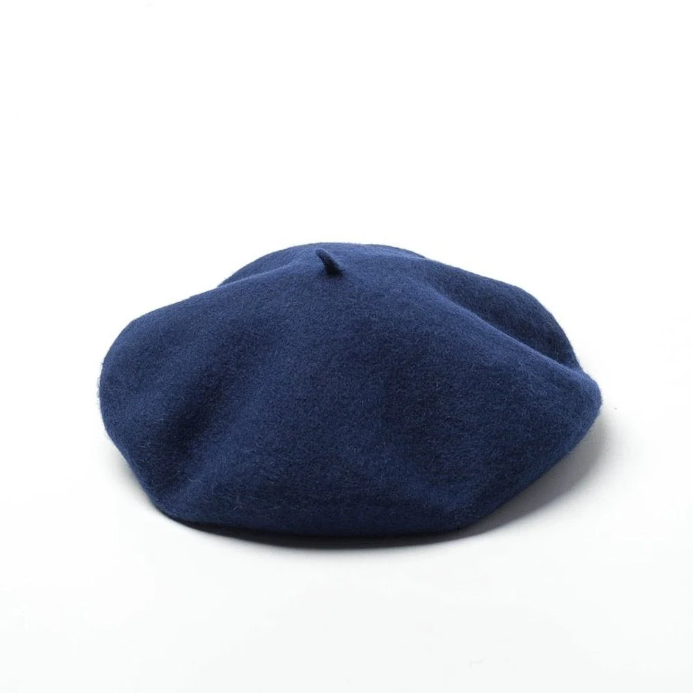 Wool French Beret Newsboy Hat Cap Winter Warm - Image 11