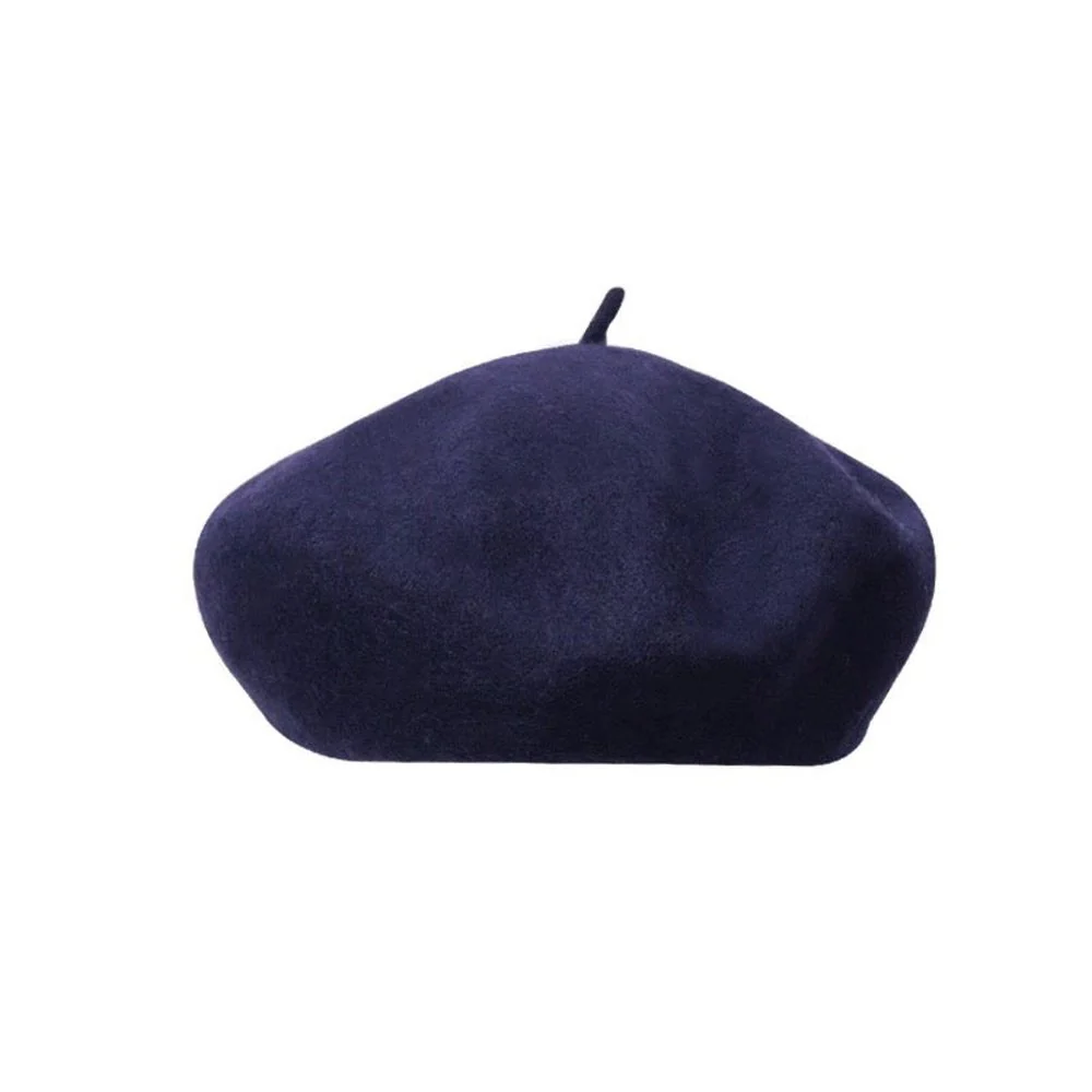 Wool French Beret Newsboy Hat Cap Winter Warm - Image 14