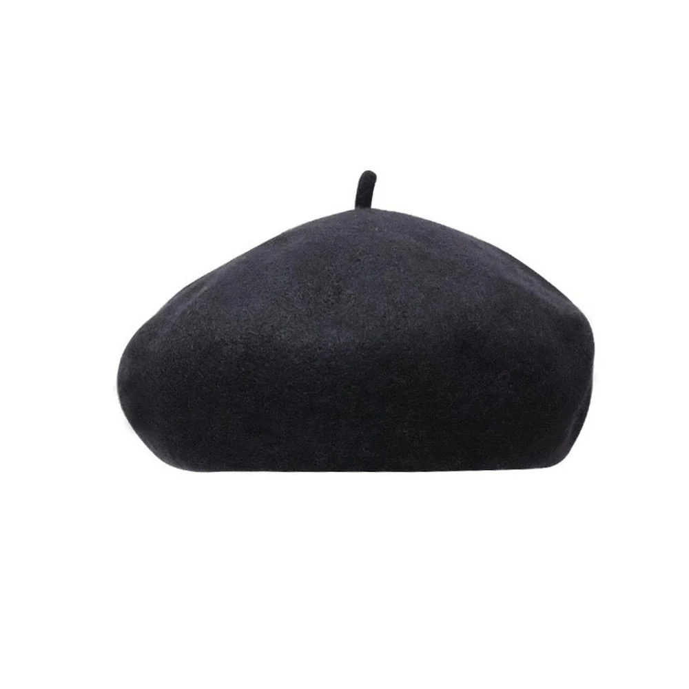 Wool French Beret Newsboy Hat Cap Winter Warm - Image 15