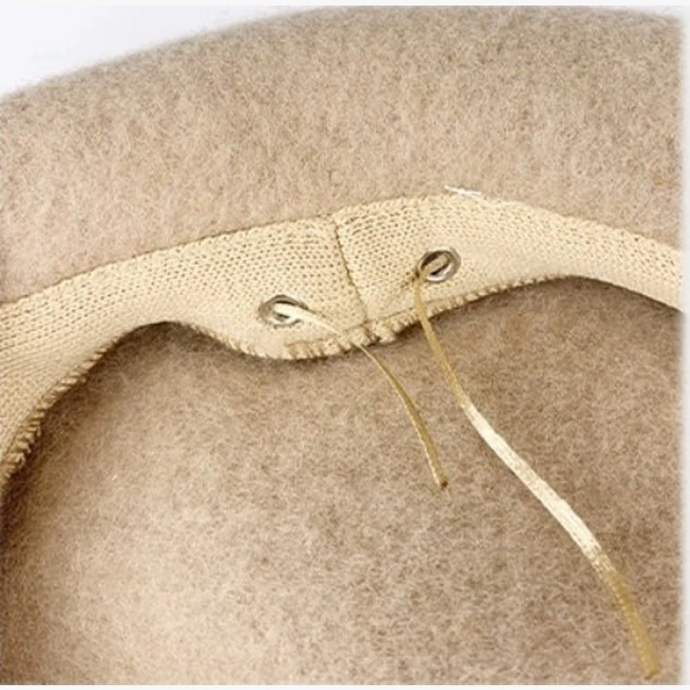 Wool French Beret Newsboy Hat Cap Winter Warm - Image 8