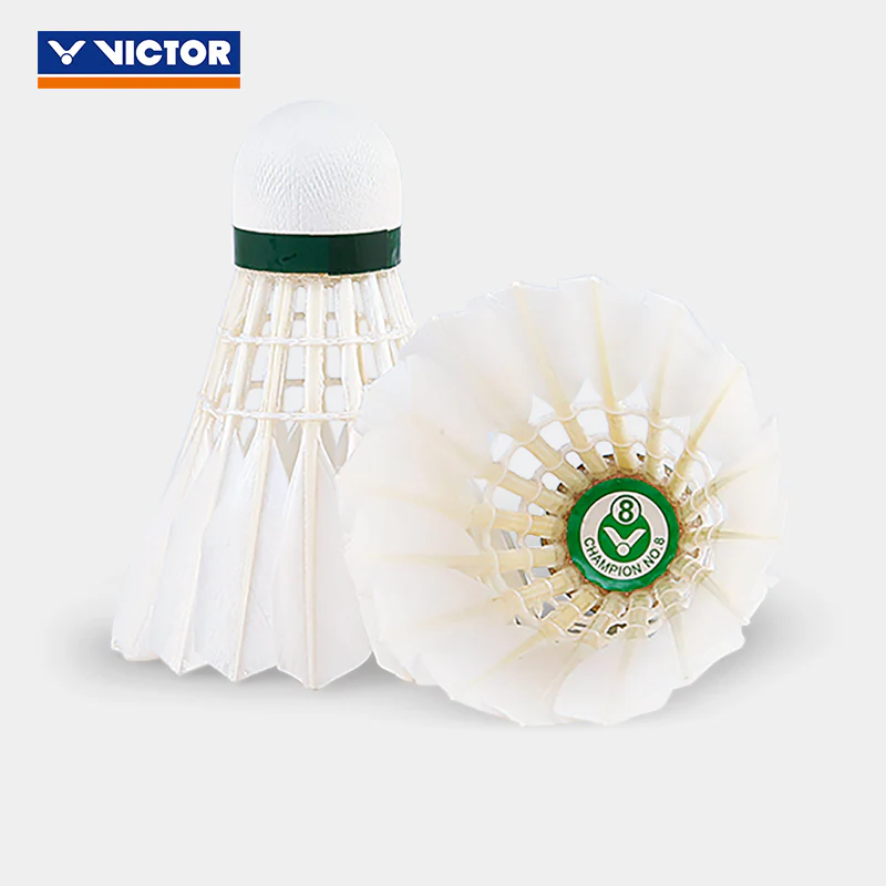 VICTOR 12 PCS Champion No.8 Duck Feather Badminton Shuttlecock - Image 4
