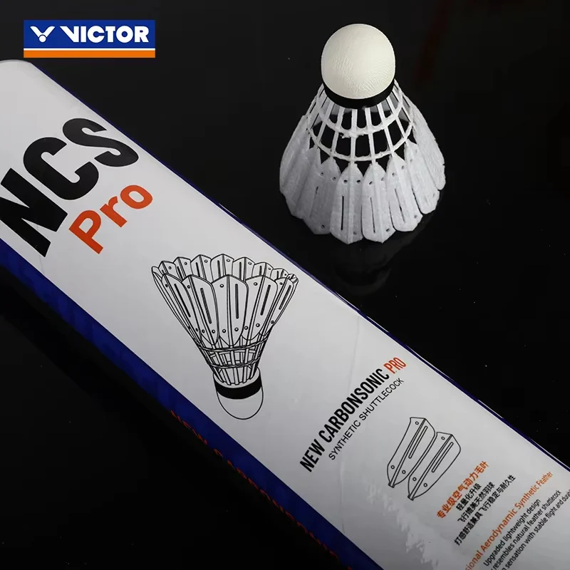VICTOR 12 PCS Artificial Badminton New Carbonsonic Ball NCS Shuttlecock - Image 5