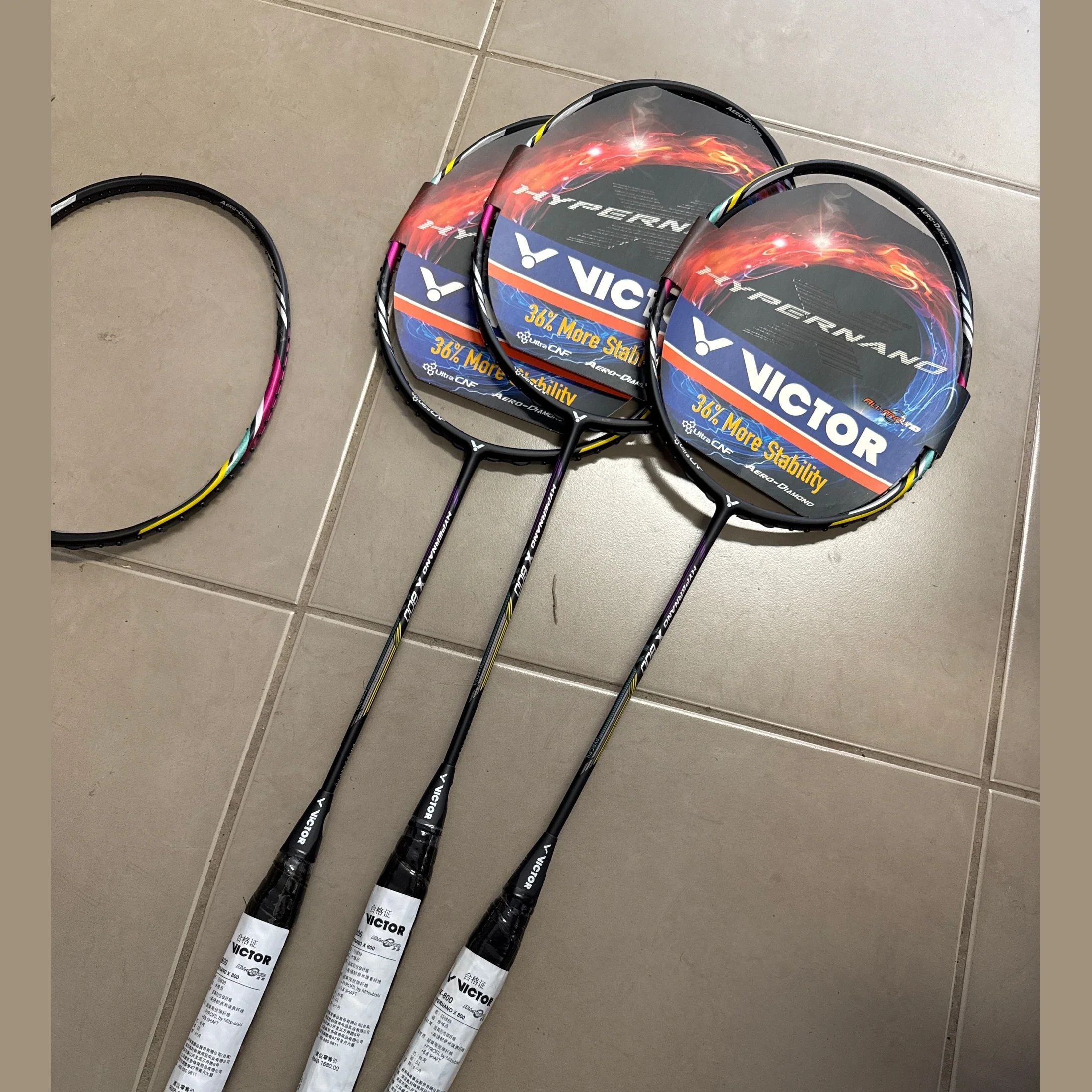 VICTOR Hypernano X 800 Badminton Racket Make Taiwai - Image 2