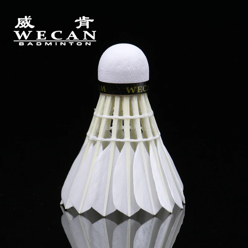 WECAN 12 PCS Gold Badminton Duck Feather Badminton Shuttlecock - Image 4