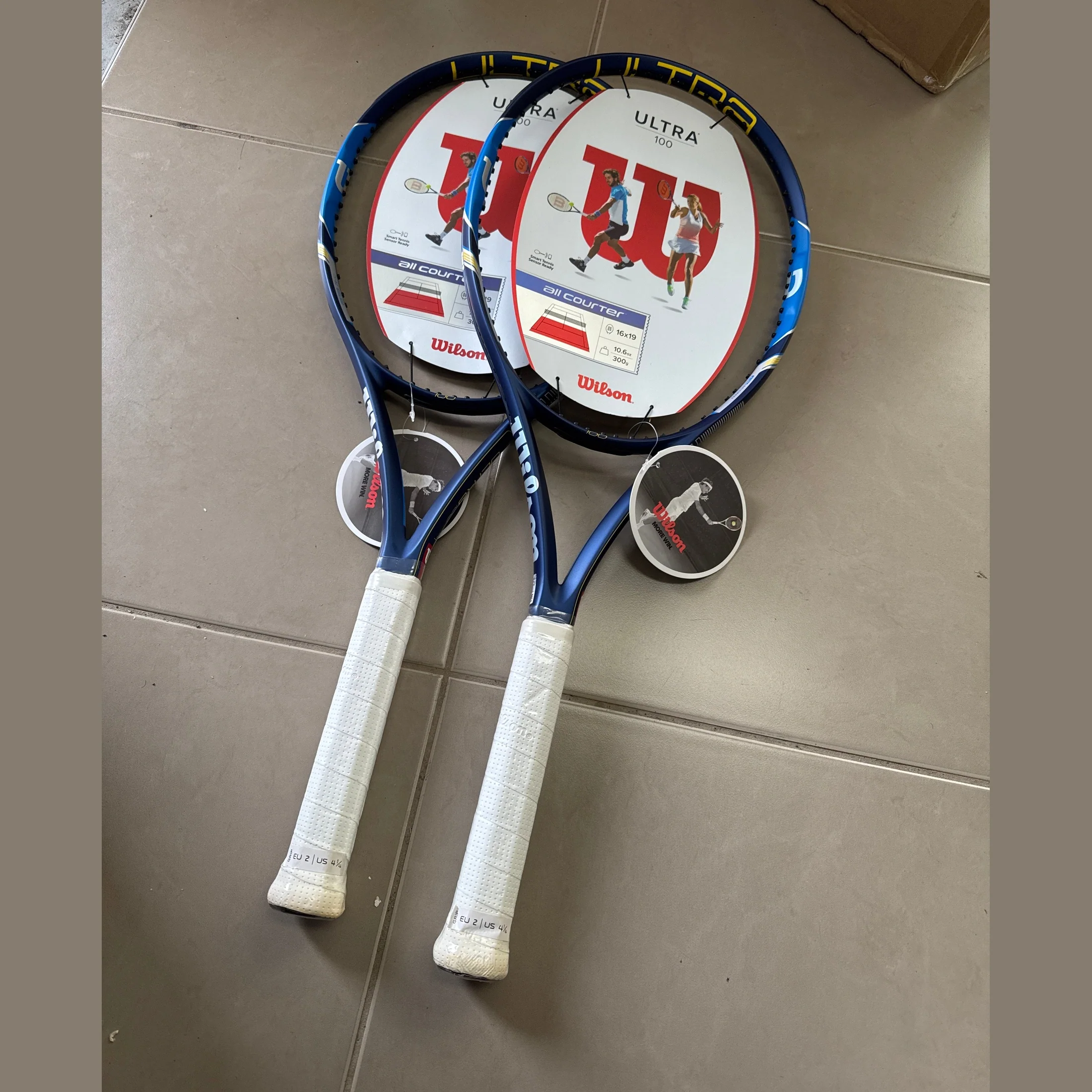 Wilson Ultra 100 Tennis Racket 300g grip 2 - Image 2