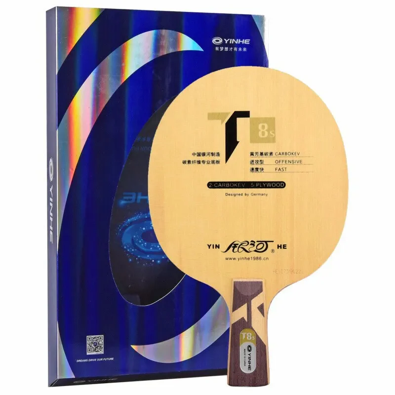 YINHE  T-8s Cypress Huang Fang Carbon Table Tennis Blade - Image 2