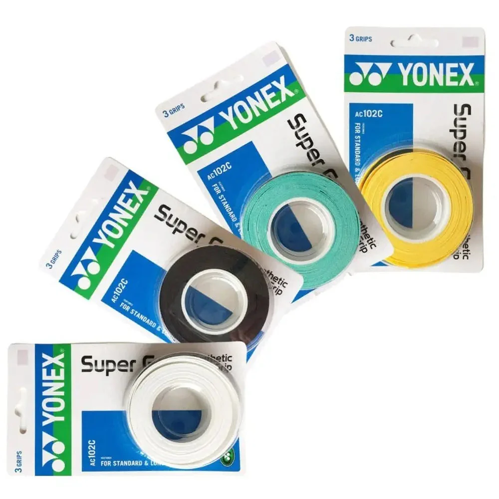 YONEX Super Grap AC102C/EX Over Grip Tape (3 Pack) - BLACK - Image 2