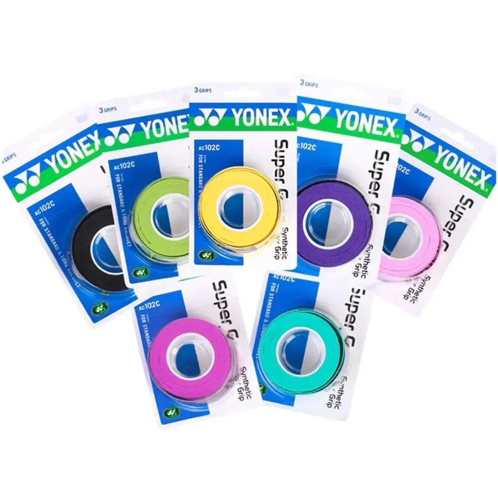 YONEX Super Grap AC102C/EX Over Grip Tape (3 Pack) - BLACK - Image 3