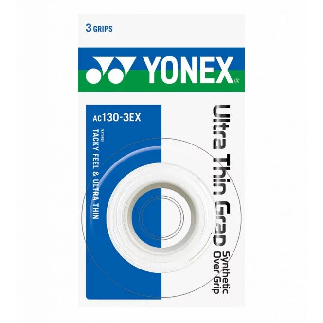 YONEX AC130-3EX Ultra Thin Grap (3 wraps) synthetic Over Grip - BLACK - Image 3