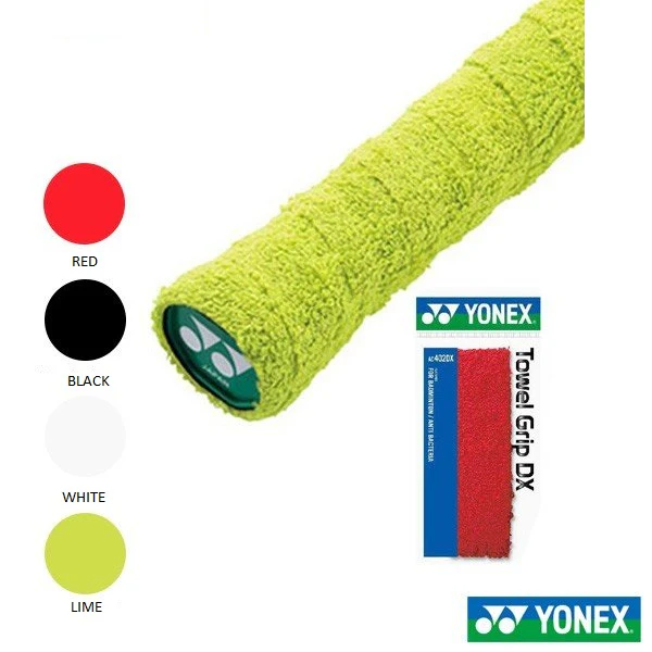 YONEX AC402DX Towel Grip DX Badminton Grip - BLACK