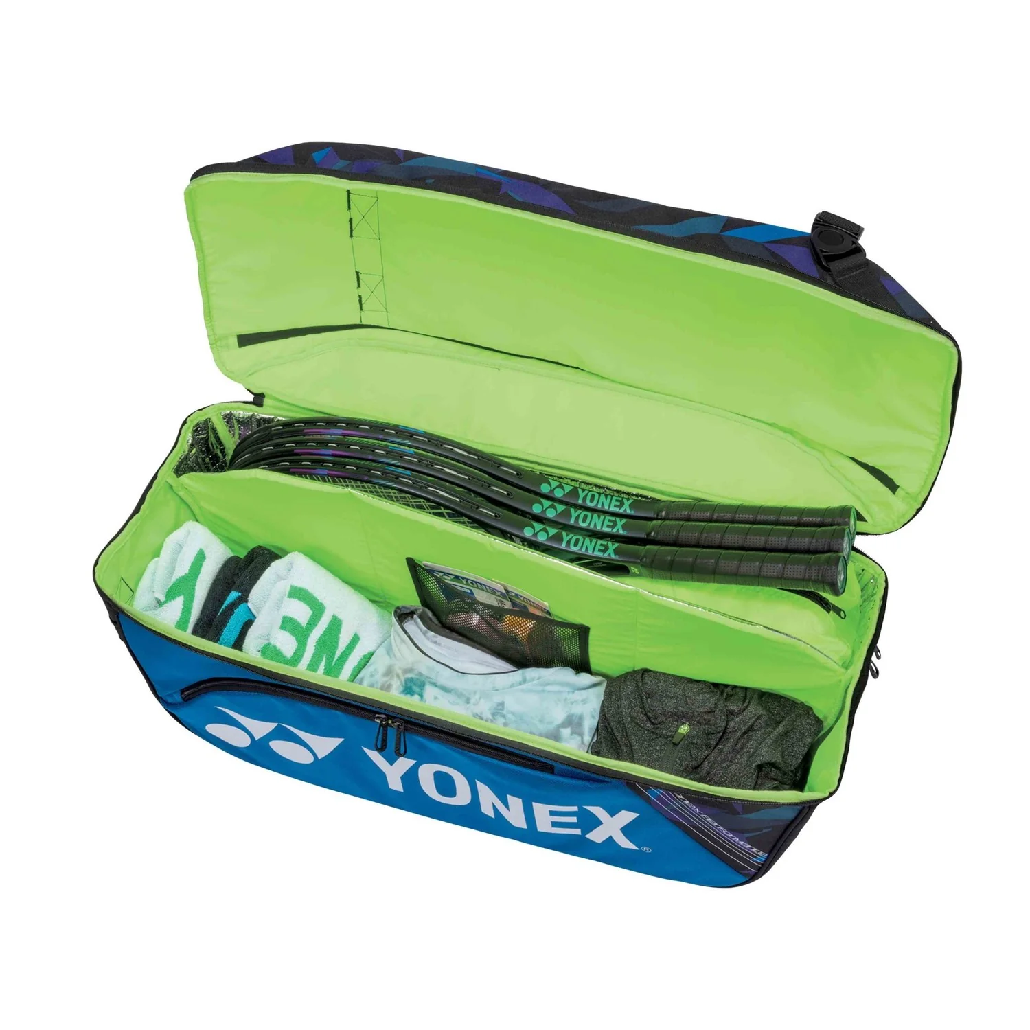 YONEX BA92214EX Pro Wide Open Racquet Bag Fine Blue Badminton Bag - Image 2