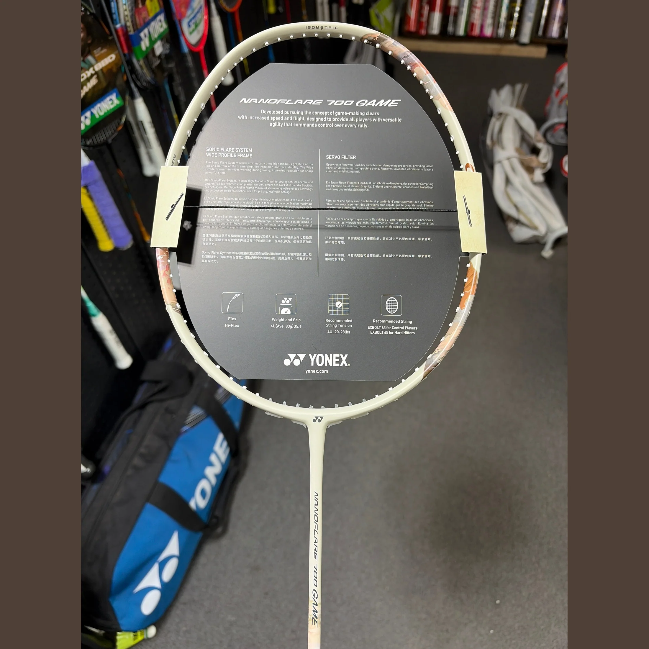 YONEX Badminton Racket Nanoflare 700 Game 4UG6 Unstrung - Image 2