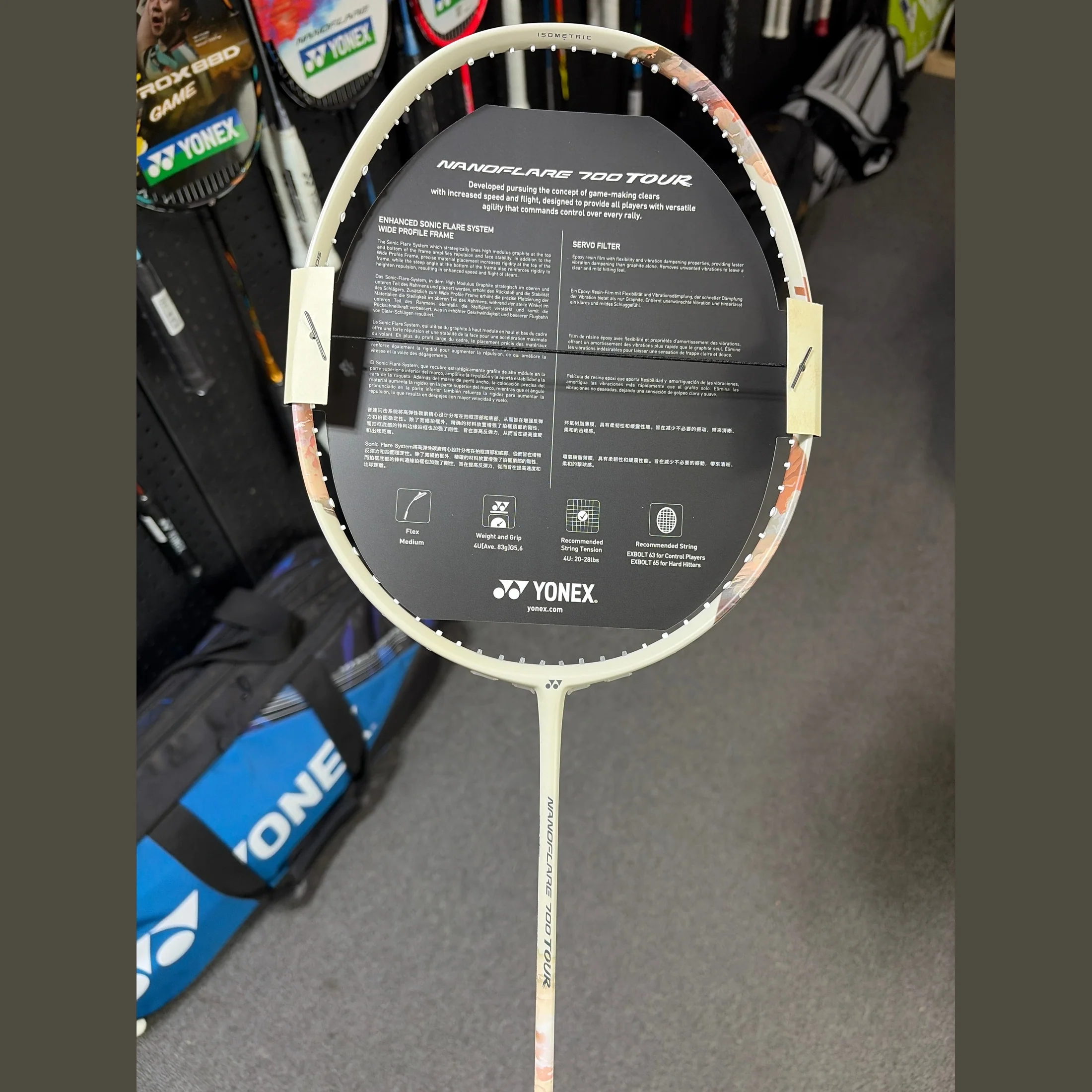 YONEX Badminton Racket Nanoflare 700 Tour 4UG6 Unstrung - Image 2